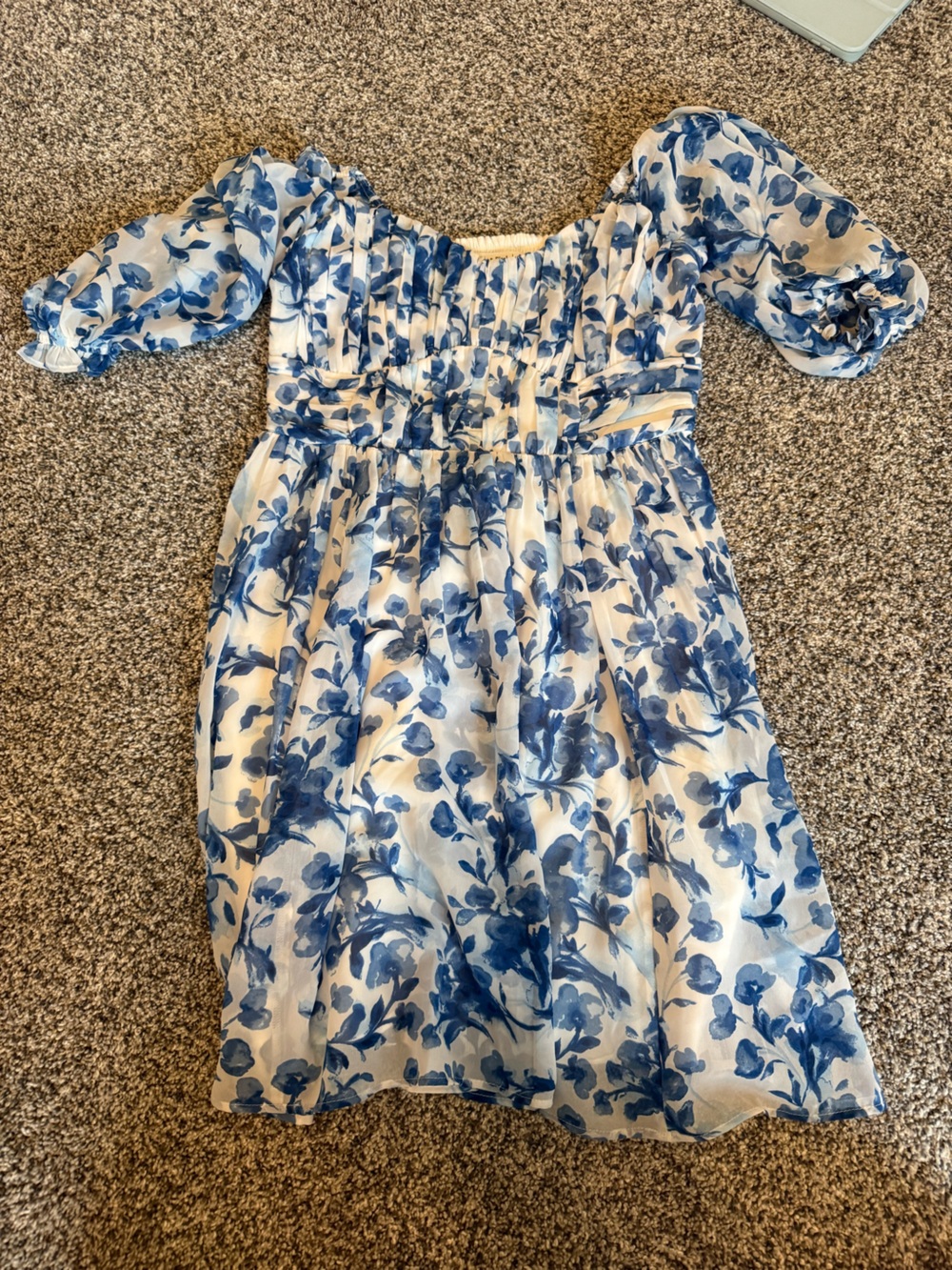 Abercrombie Blue Floral Mini Dress